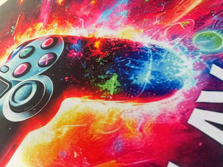 Dywan gamingowy 3D Strado LET'S PLAY 100x150 cm nowoczesny do pokoju gracza