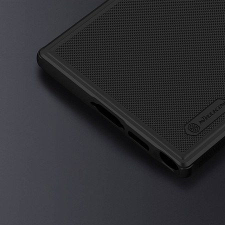 Etui Nillkin Frosted Pro do Samsung Galaxy S23 Ultra, niebieskie - ochronne z podstawką