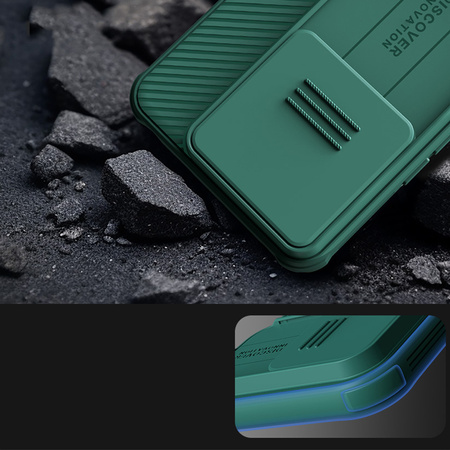 Etui Nillkin CamShield Pro do Redmi Note 13 Pro 5G, zielone - ochronne z podstawką, dostęp do portów i przycisków