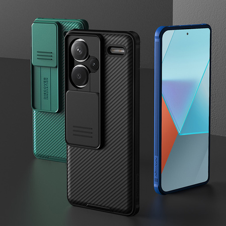 Etui Nillkin CamShield Pro do Redmi Note 13 Pro Plus 5G, zielone - ochronne z podstawką