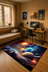 3D gaming carpet Strado Cosmos 140x200 cm planets stars galaxies