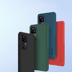 Etui Nillkin Frosted Pro do Xiaomi 12T, niebieskie - ochronne z podstawką, dostęp do portów i przycisków