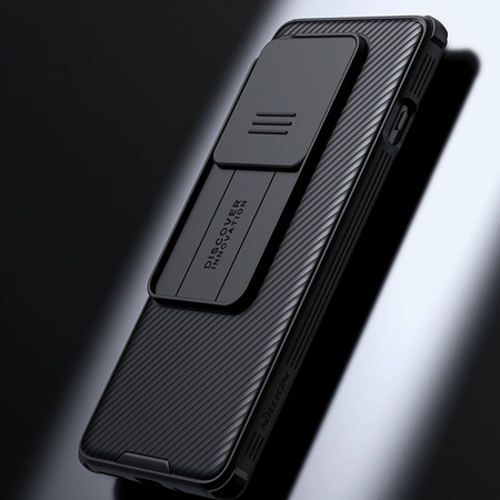 Etui Nillkin CamShield Pro do OnePlus 12R, czarne - ochronne z podstawką, dostęp do portów i przycisków