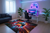 Dywan gamingowy 3D LET'S Play 140x200 cm - nowoczesny wzór 3D do pokoju gracza