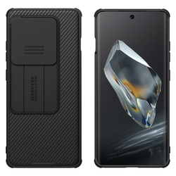 Etui Nillkin CamShield Pro do OnePlus 12R, czarne - ochronne z podstawką, dostęp do portów i przycisków