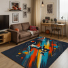 3D Strado BasketBall carpet 120x170 cm modern with 3D pattern for gamer's room