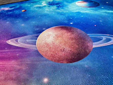 3D Strado Galaxy carpet 120x170 cm with space theme for youth room or gamer room