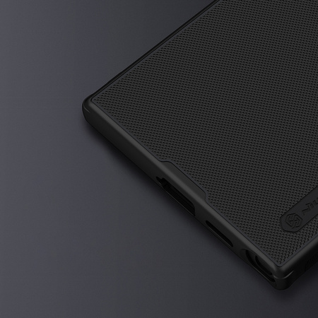 Etui Nillkin Frosted Pro do Samsung Galaxy S24 Ultra, zielone - ochronne z podstawką, dostęp do portów i przycisków