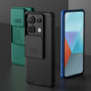 Etui z osłoną aparatu Nillkin do Redmi Note 13 Pro, czarne - ochronne z podstawką, dostęp do portów i przycisków