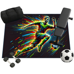 Dywan Football 120x170 cm - miękki, przyjemny w dotyku, do salonu i sypialni