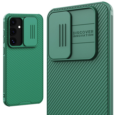Etui Nillkin CamShield Pro do Samsung Galaxy S24, zielone - ochronne z podstawką, dostęp do portów i przycisków