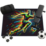 3D Strado FOOTBALL gaming carpet 100x150 cm modern with football theme for gamer's room
