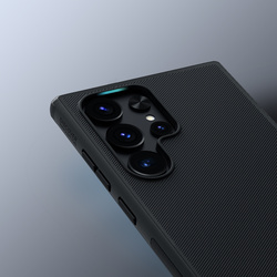Etui Nillkin Frosted Pro do Samsung Galaxy S24 Ultra, zielone - ochronne z podstawką, dostęp do portów i przycisków