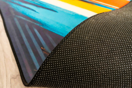 Dywan gamingowy 3D Strado BasketBall 140x200 cm nowoczesny z motywem sportowym do pokoju młodzieżowego