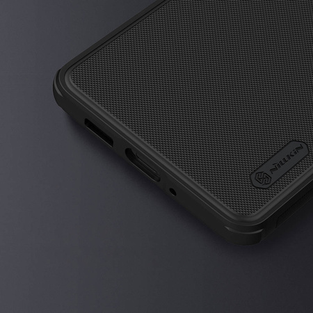 Etui Nillkin Frosted Pro do Xiaomi 12T, niebieskie - ochronne z podstawką, dostęp do portów i przycisków