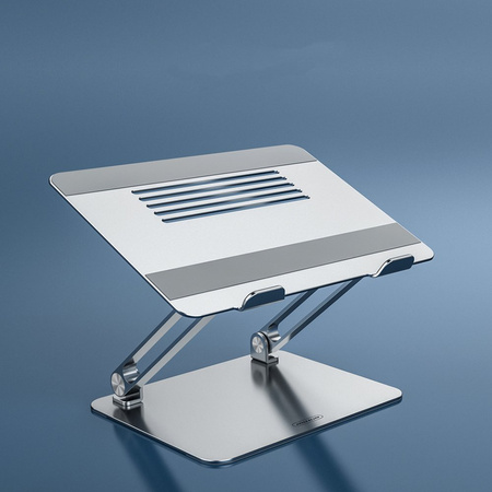 Regulowany aluminiowy stojak Nillkin ProDesk srebrny pod laptopa do biura i domu