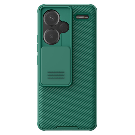 Etui Nillkin CamShield Pro do Redmi Note 13 Pro Plus 5G, zielone - ochronne z podstawką