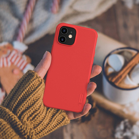 Etui Nillkin Frosted Pro do Apple iPhone 12 Mini (Czerwone)