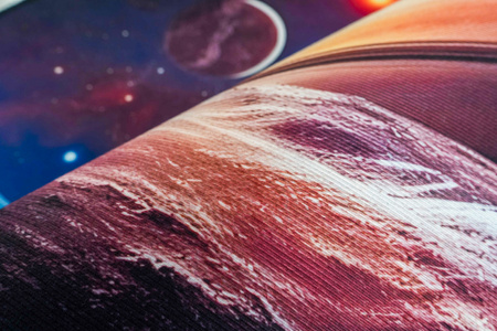 Dywan gamingowy 3D Strado Kosmos 120x170 cm planety gwiazdy galaktyki