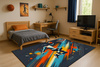 Dywan gamingowy 3D BasketBall 140x200 cm - nowoczesny wzór 3D do pokoju gracza