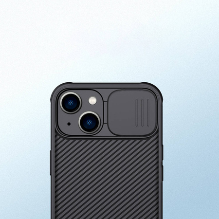 Etui Nillkin Camshield Pro do iPhone 14 Plus osłona aparatu plecki, czarne - ochronne z podstawką