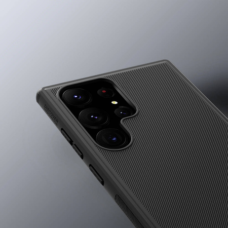 Etui Nillkin Frosted Pro do Samsung Galaxy S23 Ultra, niebieskie - ochronne z podstawką