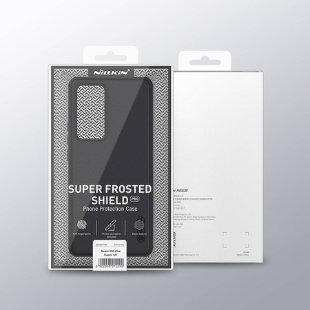 Etui Nillkin Frosted Pro do Xiaomi 12T, niebieskie - ochronne z podstawką, dostęp do portów i przycisków
