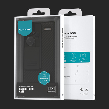 Etui Nillkin CamShield Pro do Redmi Note 13 Pro Plus 5G / Note 13 Pro, niebieskie - ochronne z podstawką