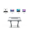 Regulowany aluminiowy stojak Nillkin ProDesk srebrny pod laptopa do biura i domu