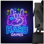 Dywan gamingowy 3D HardGames 120x170 cm - nowoczesny wzór 3D do pokoju gracza
