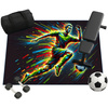 Dywan gamingowy 3D Strado FOOTBALL 100x150 cm nowoczesny z motywem piłkarskim do pokoju gracza