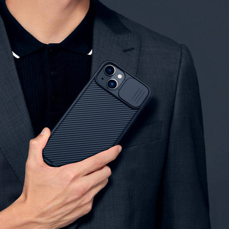 Etui Nillkin Camshield Pro do iPhone 14 Plus osłona aparatu plecki, czarne - ochronne z podstawką
