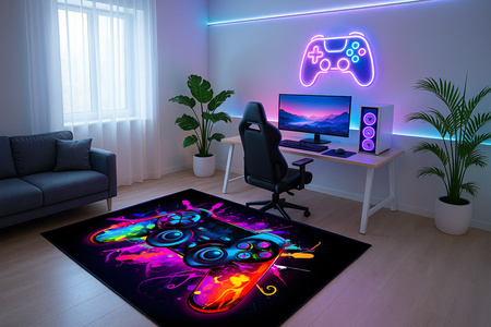 3D Strado ColorPad 120x170 cm modern carpet with 3D effect for gamer's room