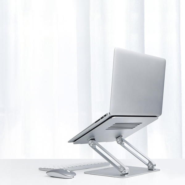 Nillkin ProDesk silver adjustable aluminum laptop stand for office and home use