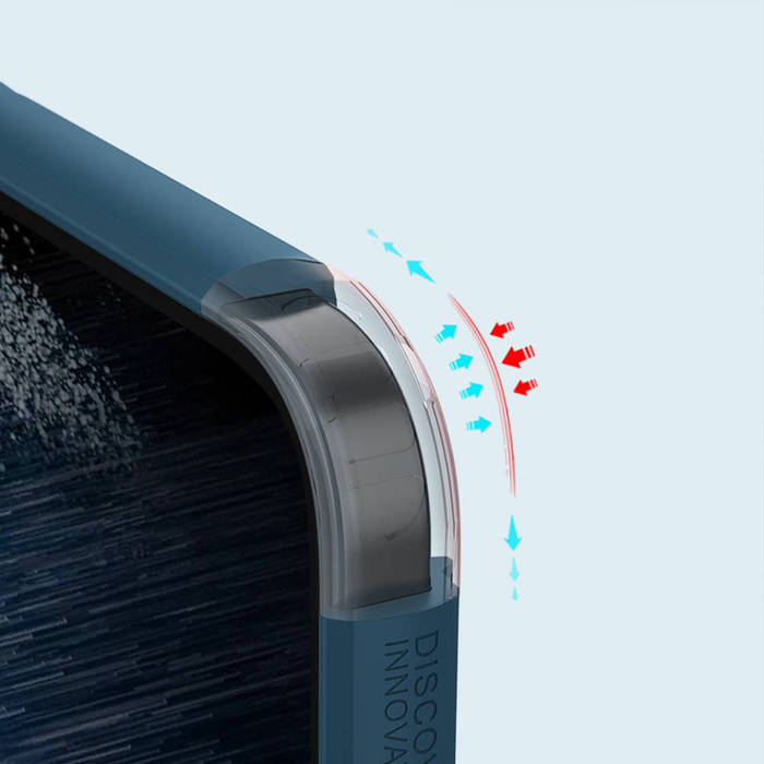 Etui Nillkin Frosted Pro do Samsung Galaxy S23 Ultra, niebieskie - ochronne z podstawką