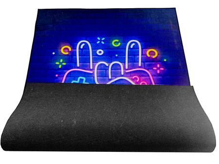 Dywan gamingowy 3D HardGames 140x200 cm - nowoczesny wzór 3D do pokoju gracza