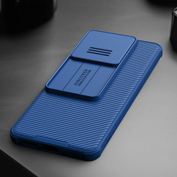 Etui z osłoną aparatu Nillkin do Redmi Note 13 Pro, czarne - ochronne z podstawką, dostęp do portów i przycisków