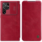 Etui Nillkin QIN Pro do Samsung Galaxy S22 Ultra (Czerwone)