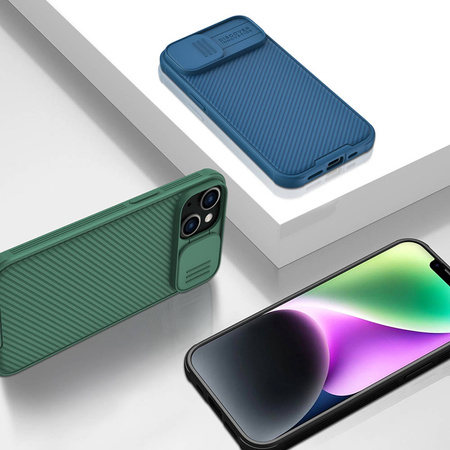 Etui Nillkin Camshield Pro do iPhone 14 Plus osłona aparatu plecki, czarne - ochronne z podstawką