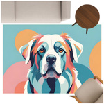 3D Strado ColorDog carpet 140x200 cm with dog pattern for living room and room for animal lovers
