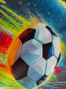 Dywan gamingowy 3D Football 140x200 cm - nowoczesny wzór 3D do pokoju gracza