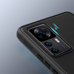Etui Nillkin Frosted Pro do Xiaomi 12T, niebieskie - ochronne z podstawką, dostęp do portów i przycisków