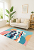 3D Strado ColorDog carpet 140x200 cm with dog pattern for living room and room for animal lovers