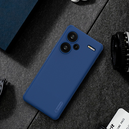 Etui Nillkin Frosted Pro do Redmi Note 13 Pro Plus 5G / Note 13 Pro Plus, czarne - ochronne z podstawką