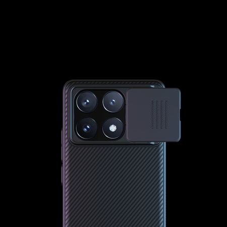 Etui Nillkin CamShield do Poco X6 Pro 5G, czarne - ochronne z podstawką, dostęp do portów i przycisków