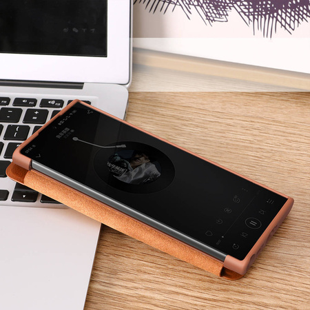 Etui Nillkin QIN Pro do Samsung Galaxy S22 Ultra (Brązowe)