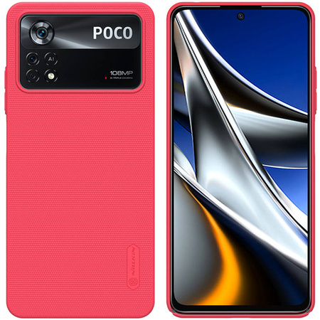 Etui Nillkin Frosted do Xiaomi Poco X4 Pro 5G (Czerwone)