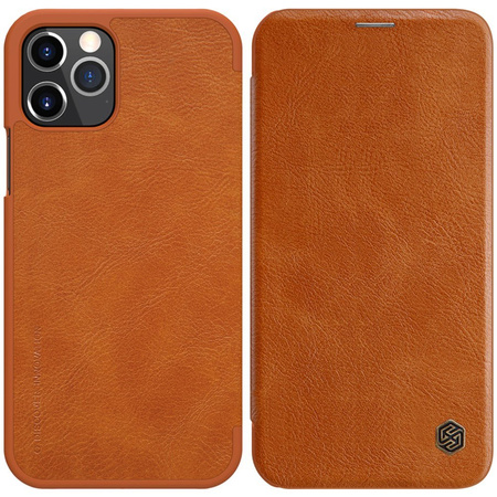 Etui Nillkin QIN do Apple iPhone 12 Pro Max (Brązowe)